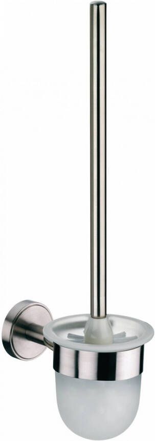 Kela toiletborstel Marbea wandhouder 43 x 12 cm RVS zilver