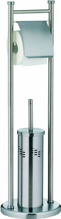 Kela toiletrol- toiletborstelhouder Swing 77 5 x 22 cm RVS zilver