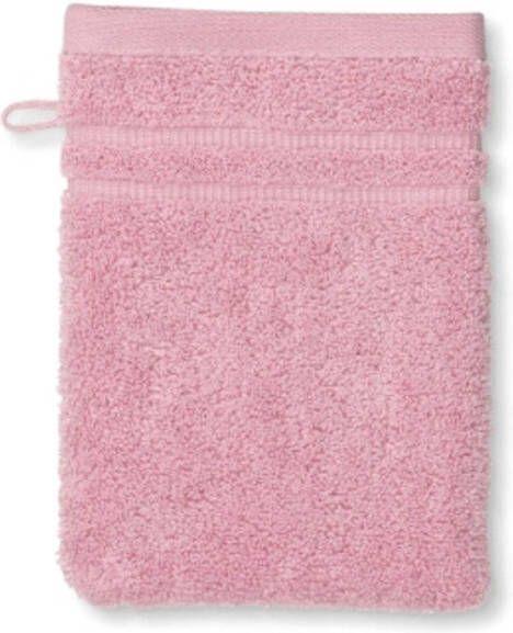 Kela Washandje Set van 3 Stuks 15 x 21 cm Parel Roze Katoen Leonora