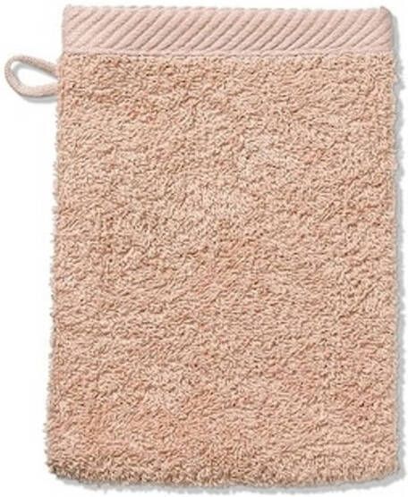 Kela Washandje Set van 3 Stuks 15 x 21 cm Zalm Rood Katoen Ladessa