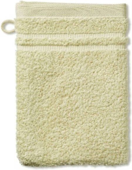 Kela Washandje Set van 3 Stuks 15 x 21 cm Zand Beige Katoen Leonora