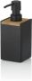 Kela Zeepdispenser Hout Zwart | Cube - Thumbnail 1