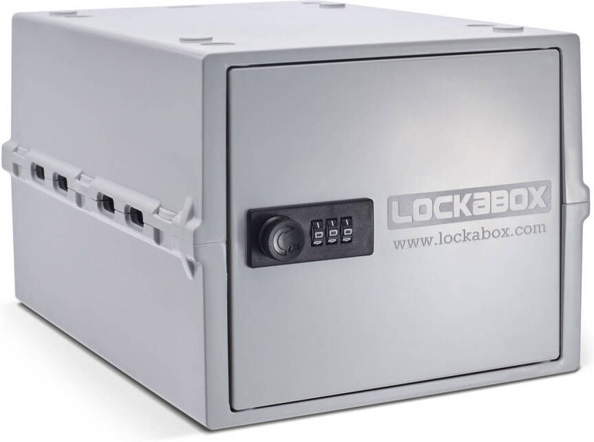 Lockabox One™ Afsluitbare Medicijnkast Opbergbox met Cijferslot Wit