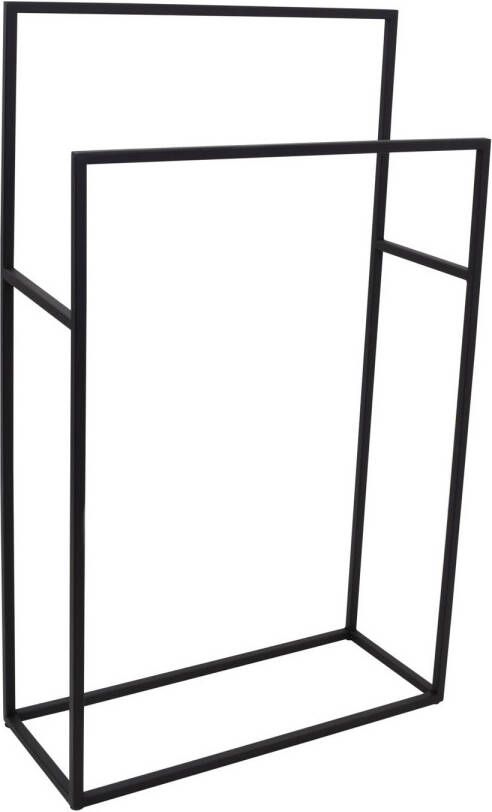Loft42 Firm Handdoekenrek 2 roedes Zwart Metaal