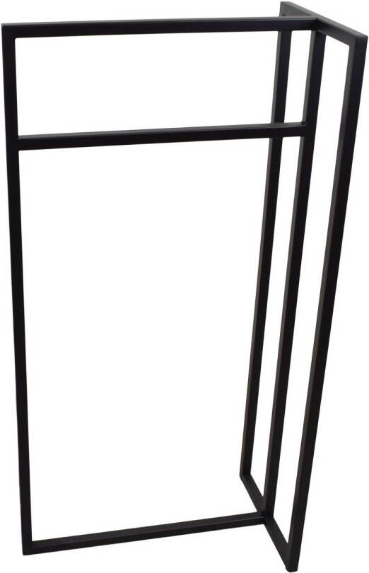 Loft42 Riba Handdoekenrek 2 roedes Zwart Metaal