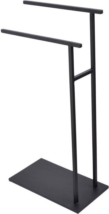 Loft42 Yin Handdoekenrek 2 roedes Zwart Metaal
