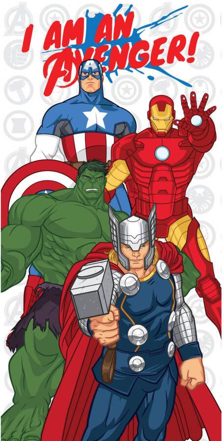 Marvel Avengers Strandlaken True Heroes 70 x 140 cm Katoen