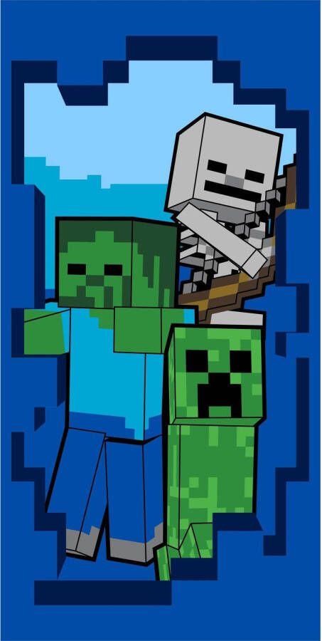 MINECRAFT Strandlaken Beware 70 x 140 cm Katoen