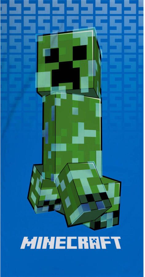 MINECRAFT Strandlaken Creeper- 70 x 140 cm Katoen