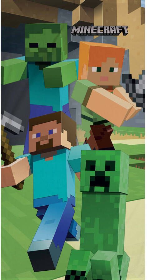 MINECRAFT Strandlaken Danger 70 x 140 cm Katoen