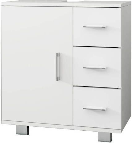 ML-Design wastafelonderkast wit 60x60 8x33 cm gemaakt van MDF