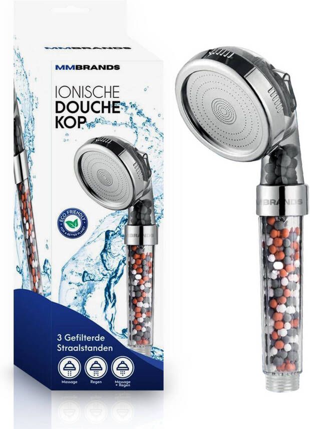 MM Brands Ionische Douchekop Waterbesparende Douchekop Handdouche met Hoge druk en Filter Regendouche