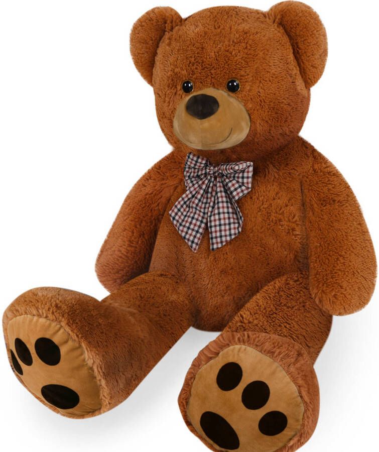 Monzana Teddybeer bruin 148 cm knuffelbeer Valentijn
