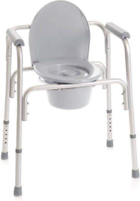 Moretti commode toiletstoel douchestoel met opklapbare armleuningen