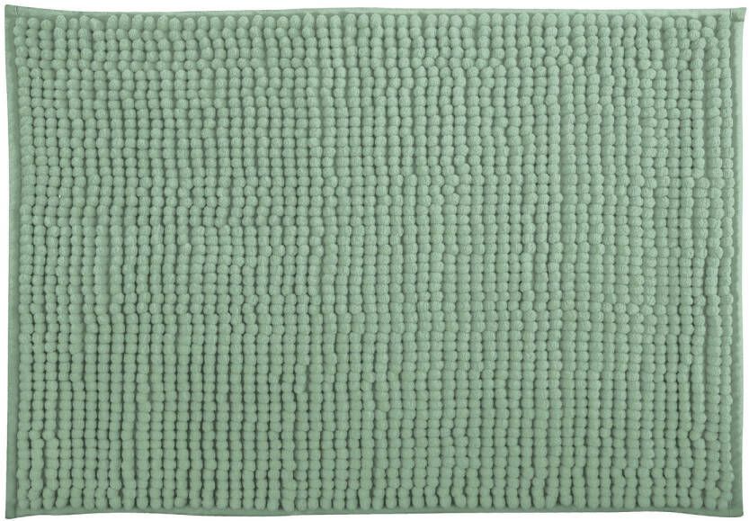MSV Badkamerkleed badmat tapijtje voor op de vloer groen 40 x 60 cm Microvezel Badmatjes