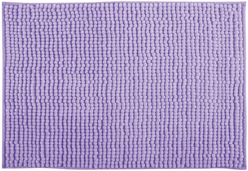 MSV Badkamerkleed badmat tapijtje voor op de vloer lila paars 40 x 60 cm Microvezel Badmatjes
