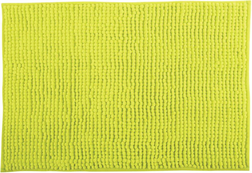 MSV Badkamerkleed badmat voor op de vloer appelgroen 60 x 90 cm Microvezel Badmatjes