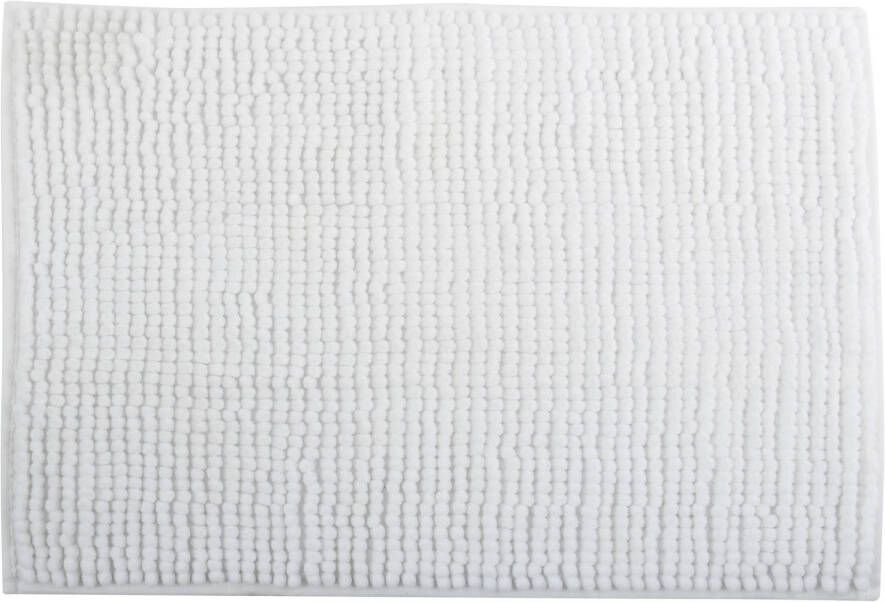 MSV Badkamerkleed badmat voor op de vloer ivoor wit 40 x 60 cm Microvezel Badmatjes