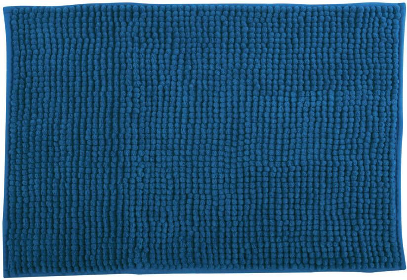 MSV Badkamerkleed badmat voor op de vloer petrol blauw 40 x 60 cm Microvezel Badmatjes