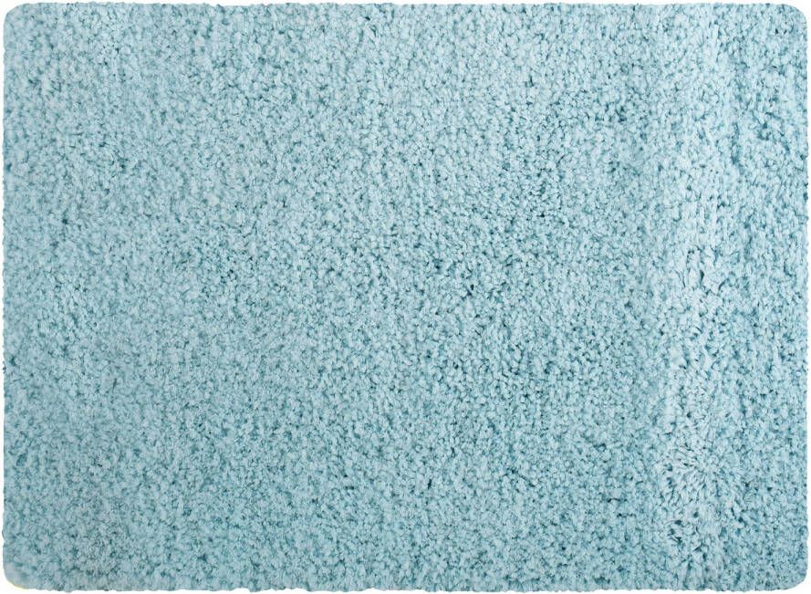 MSV Badkamerkleedje badmat tapijt voor de vloer lichtblauw 50 x 70 cm langharig Badmatjes