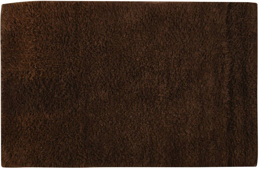 MSV Badkamerkleedje badmat voor op de vloer bruin 45 x 70 cm Badmatjes