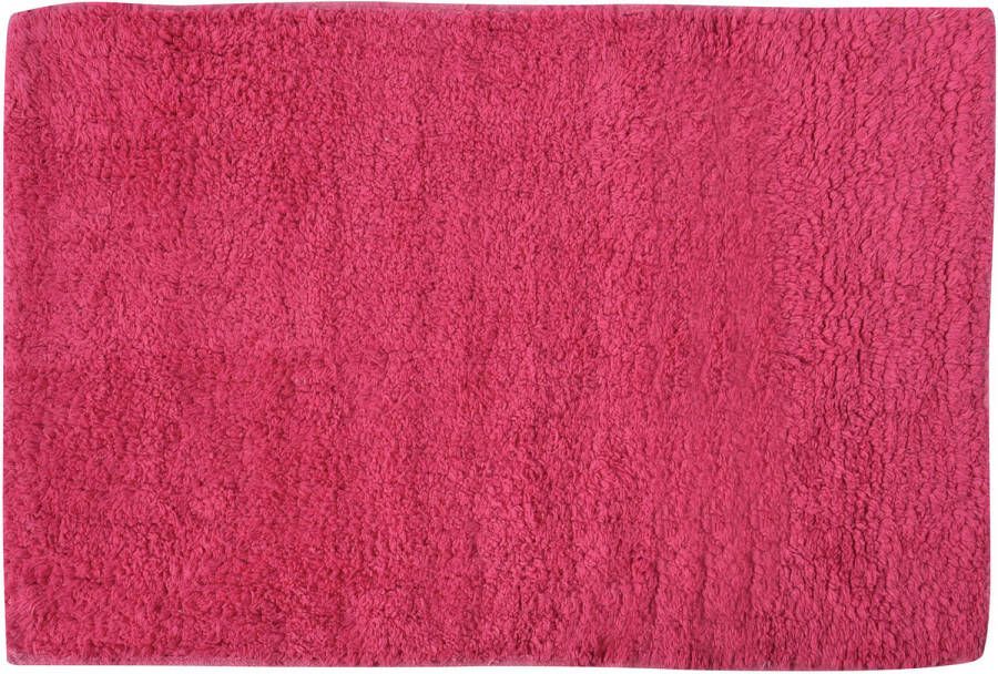 MSV Badkamerkleedje badmat voor op de vloer fuchsia roze 45 x 70 cm Badmatjes