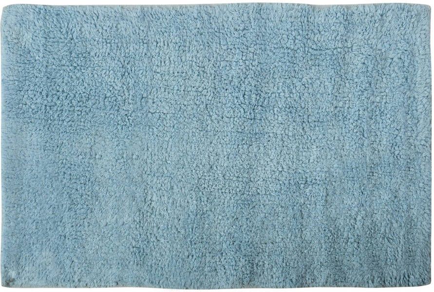 MSV Badkamerkleedje badmat voor op de vloer lichtblauw 45 x 70 cm Badmatjes