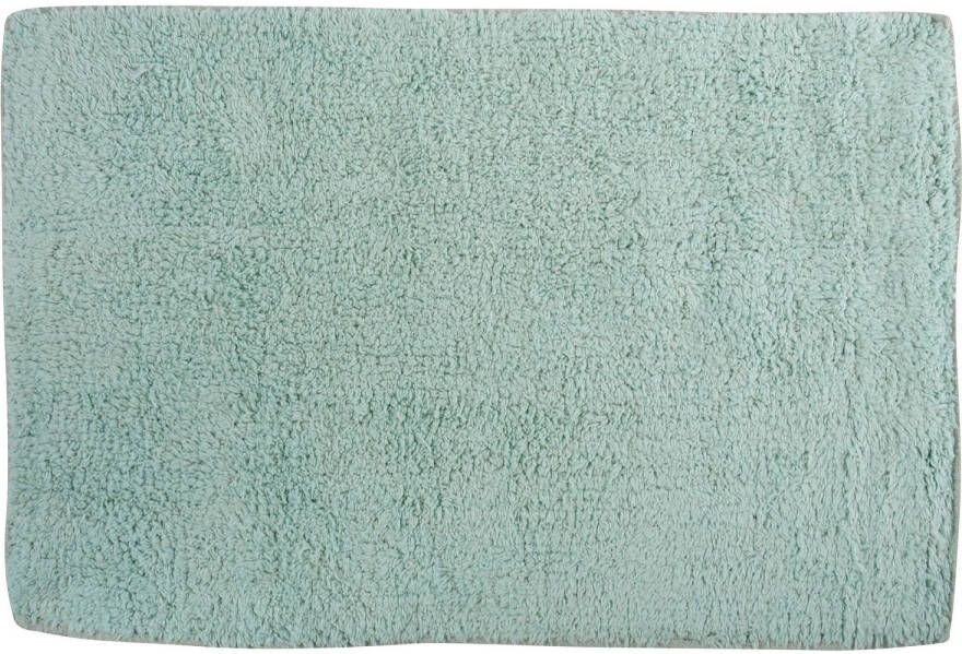 MSV Badkamerkleedje badmat voor op de vloer mintgroen 45 x 70 cm Badmatjes