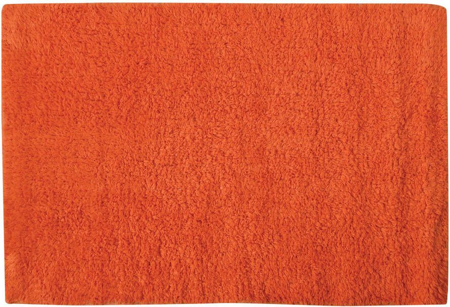 MSV Badkamerkleedje badmat voor op de vloer oranje 45 x 70 cm Badmatjes