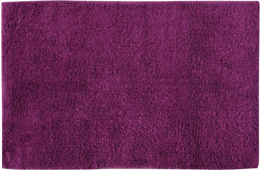MSV Badkamerkleedje badmat voor op de vloer paars 45 x 70 cm Badmatjes