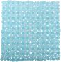 MSV Douche bad anti-slip mat badkamer pvc aqua blauw 53 x 53 cm Badmatjes - Thumbnail 1