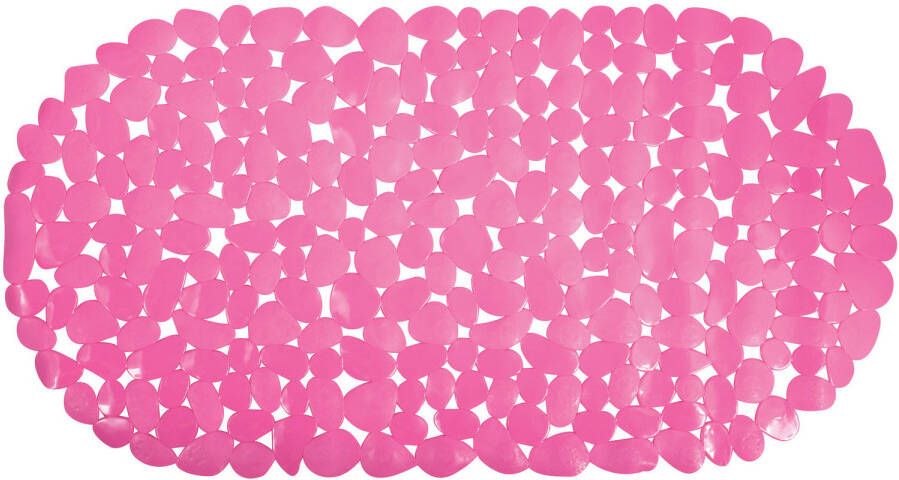 MSV Douche bad anti-slip mat badkamer pvc fuchsia roze 39 x 99 cm Badmatjes