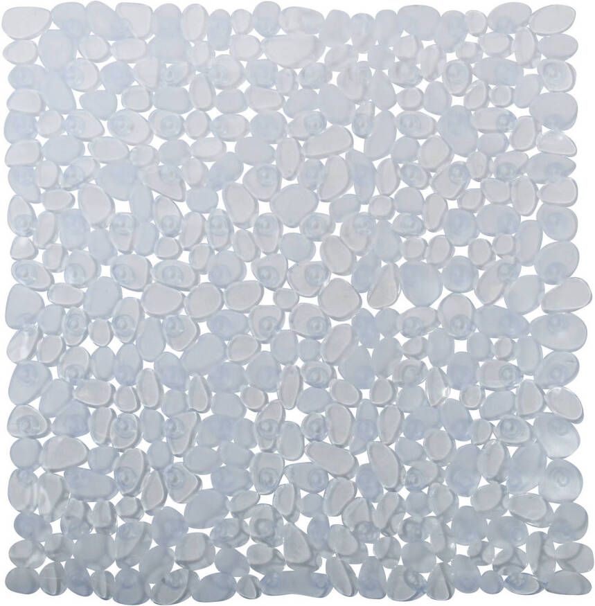 MSV Douche bad anti-slip mat badkamer pvc transparant 53 x 53 cm Badmatjes