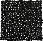MSV Douche bad anti-slip mat badkamer pvc zwart 53 x 53 cm Badmatjes - Thumbnail 1
