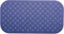 MSV Douche bad anti-slip mat badkamer rubber blauw 36 x 76 cm Badmatjes - Thumbnail 1