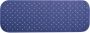 MSV Douche bad anti-slip mat badkamer rubber blauw 36 x 97 cm Badmatjes - Thumbnail 1