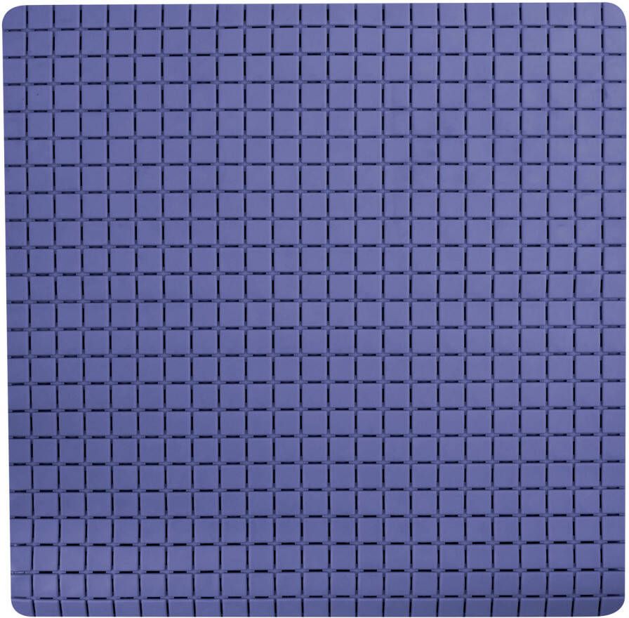 MSV Douche bad anti-slip mat badkamer rubber blauw 54 x 54 cm Badmatjes