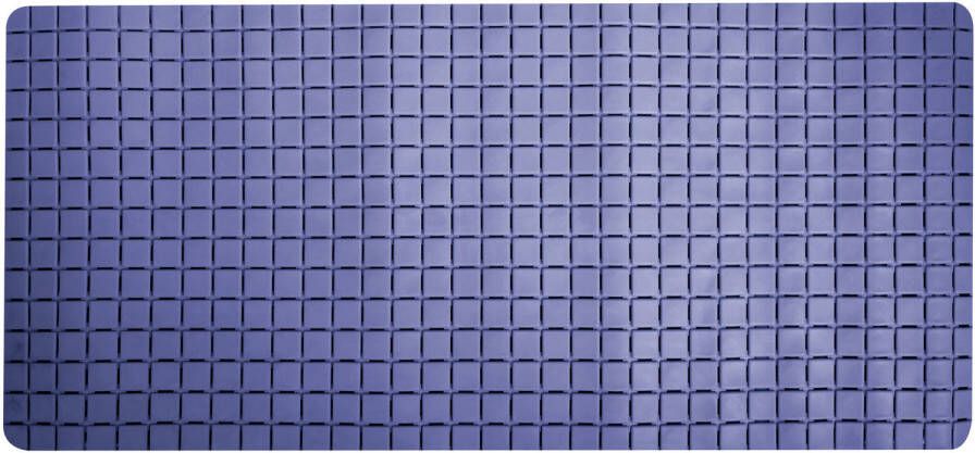 MSV Douche bad anti-slip mat badkamer rubber blauw -A 76 x 36 cm Badmatjes