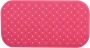 MSV Douche bad anti-slip mat badkamer rubber fuchsia roze 36 x 65 cm Badmatjes - Thumbnail 1