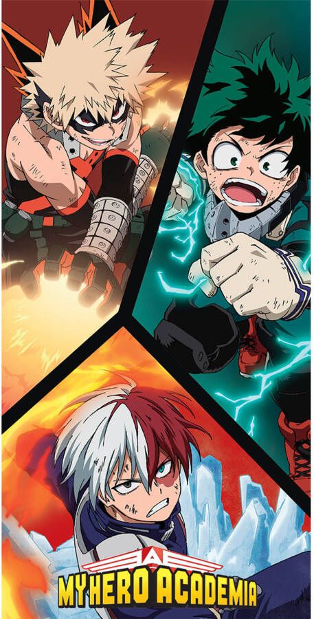 My Hero Academia Strandlaken 70 x 140 cm Katoen