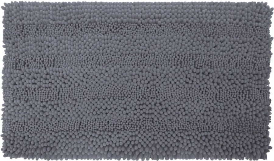 Oliva&apos;s Badmat Douchemat antislip WC mat 50x80 cm Grijs