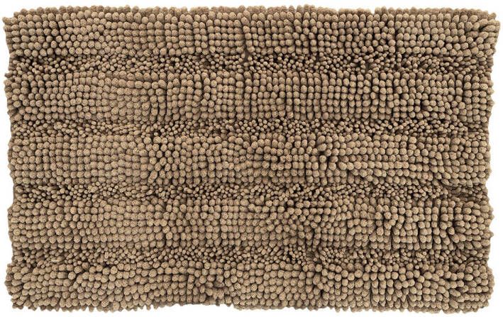 Oliva&apos;s Badmat Douchemat antislip WC mat 50x80 cm Taupe