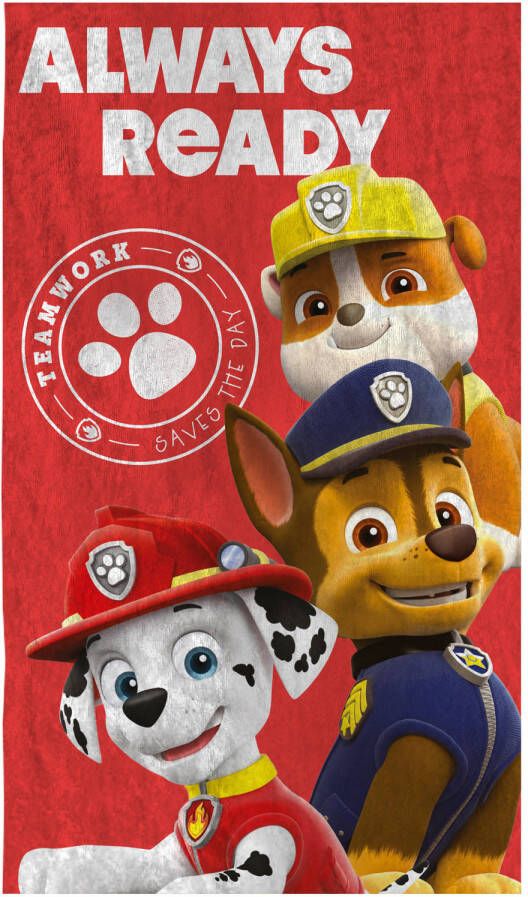 PAW Patrol Trio Strandlaken 70 x 120 cm Rood