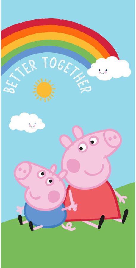 Peppa Pig Strandlaken Better Together 70 x 140 cm Katoen