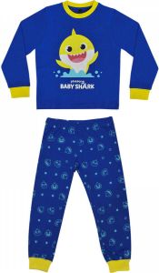 Pinkfong Pyjama Baby Shark Junior Katoen Blauw 2 delig