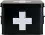 Present time Medicine storage box medium metal matt black - Thumbnail 1