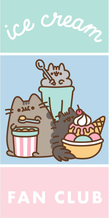 Pusheen Strandlaken Ice Cream 70 x 140 cm Katoen