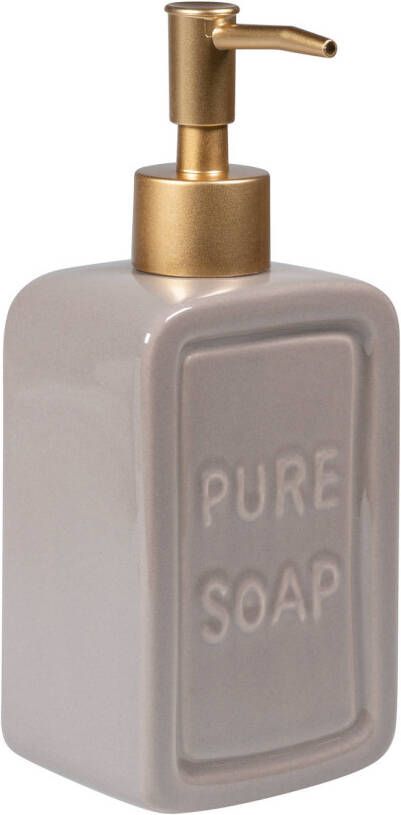 QUVIO Zeep dispenser &apos;pure soap&apos; Grijs