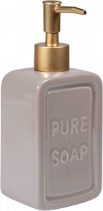 QUVIO Zeep Dispenser 'Pure Soap' Grijs