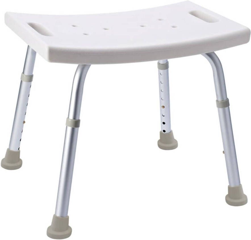 Ridder badkamerkruk 29.5x49x52cm hoogte verstelbaar inklapbaar Aluminium 73.1225